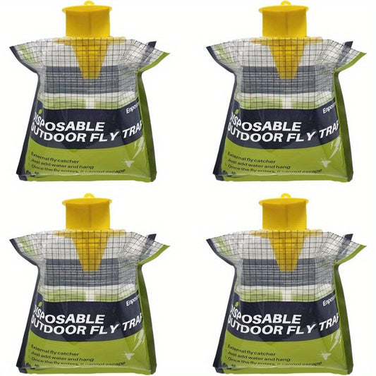 Four Pack Hanging Fly Traps for Horse Stables and Barns