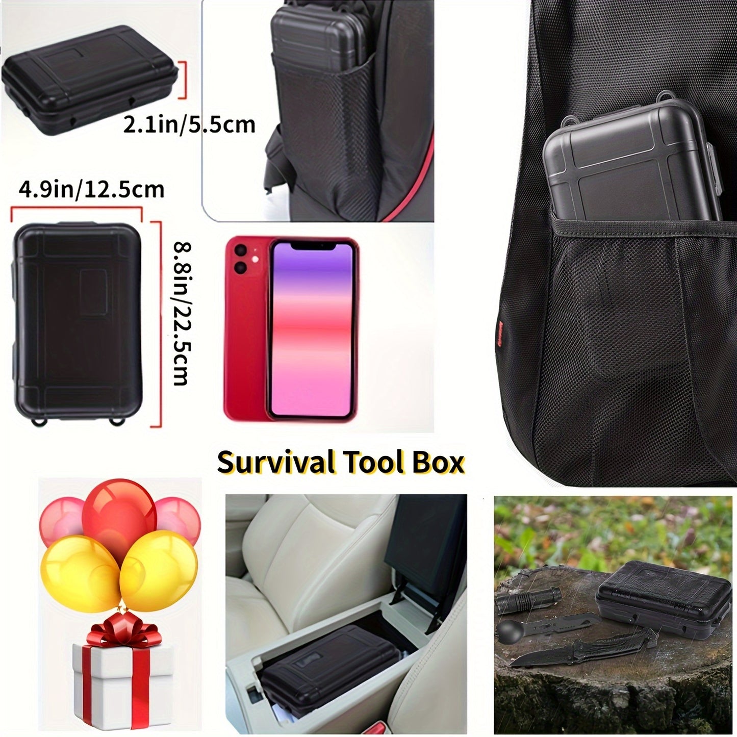 Emergency Survival Kit with Gear Tools and Survival Bracelet