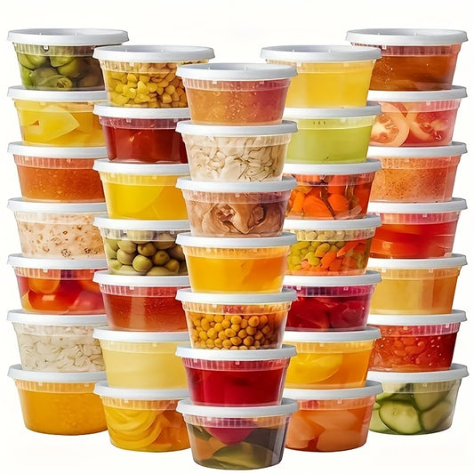 Airtight Plastic Food Containers Set for Meal Prep and Storage