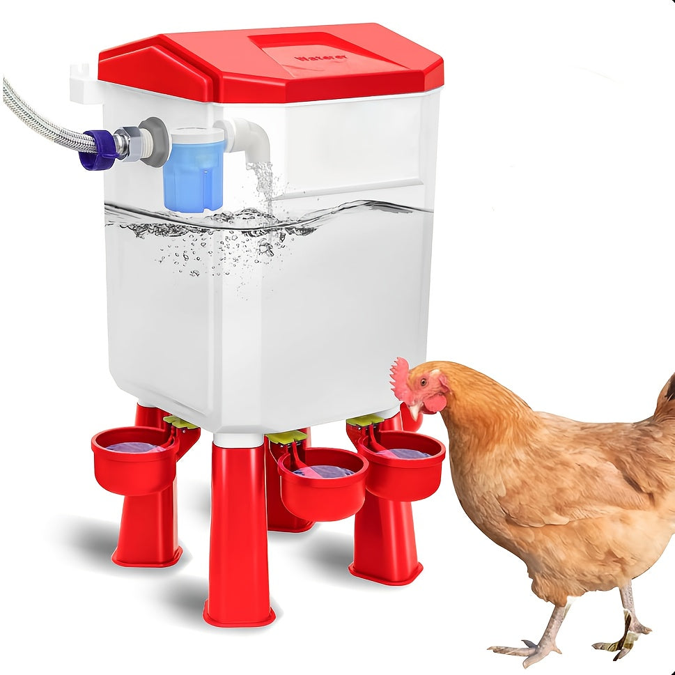 Float Controlled Automatic Chicken Waterer 2 Gallon Poultry