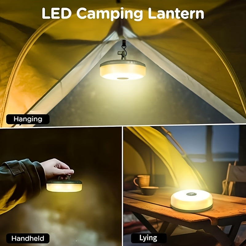 4 In 1 Camping String Lights USB Rechargeable Portable RGB
