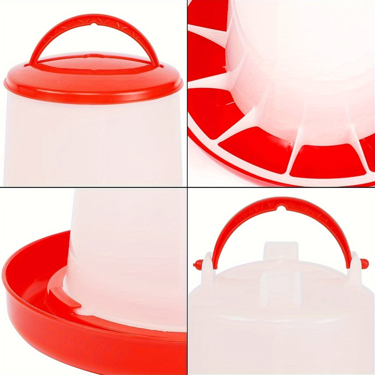 Two Sets Large 9.84 Inch Automatic Feeders And Waterers