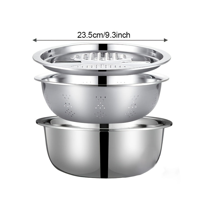 Stainless Steel Kitchen Set With Grinder Filter And Bowl