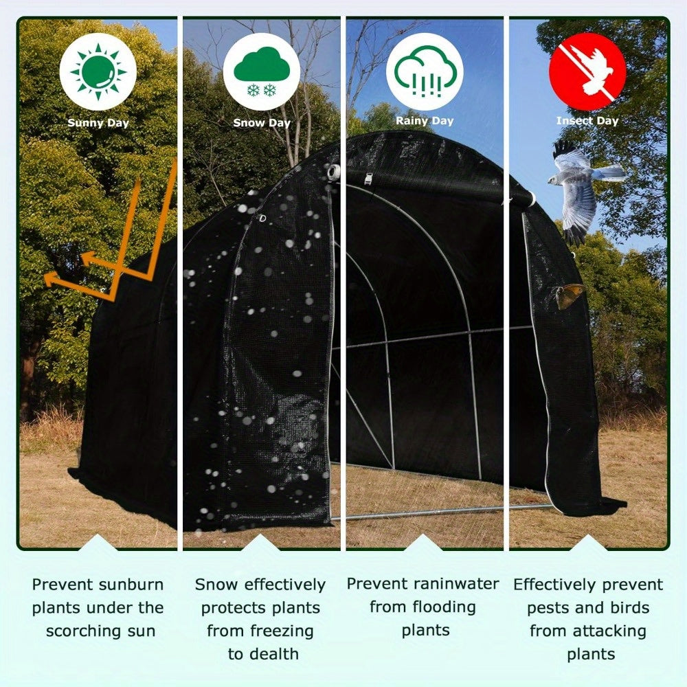 Walk In Tunnel Greenhouse With Integrated Watering System