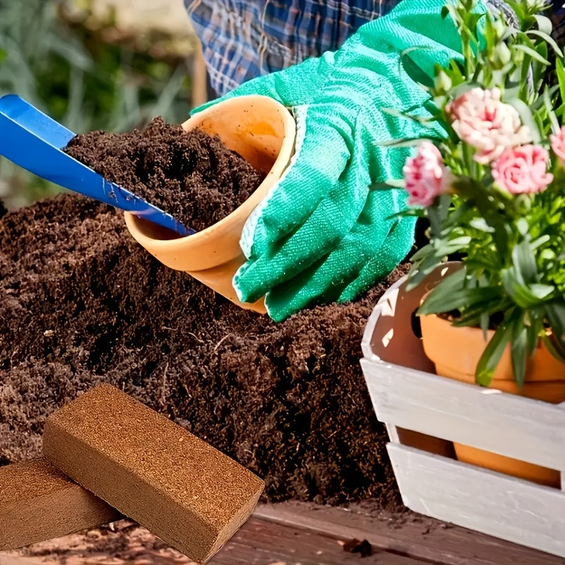 Coconut Fiber Bricks for Plants Square Fiber Coconut Shells Low Conductivity and PH Balance Suitable for Gardening and Planting Coconut Soil