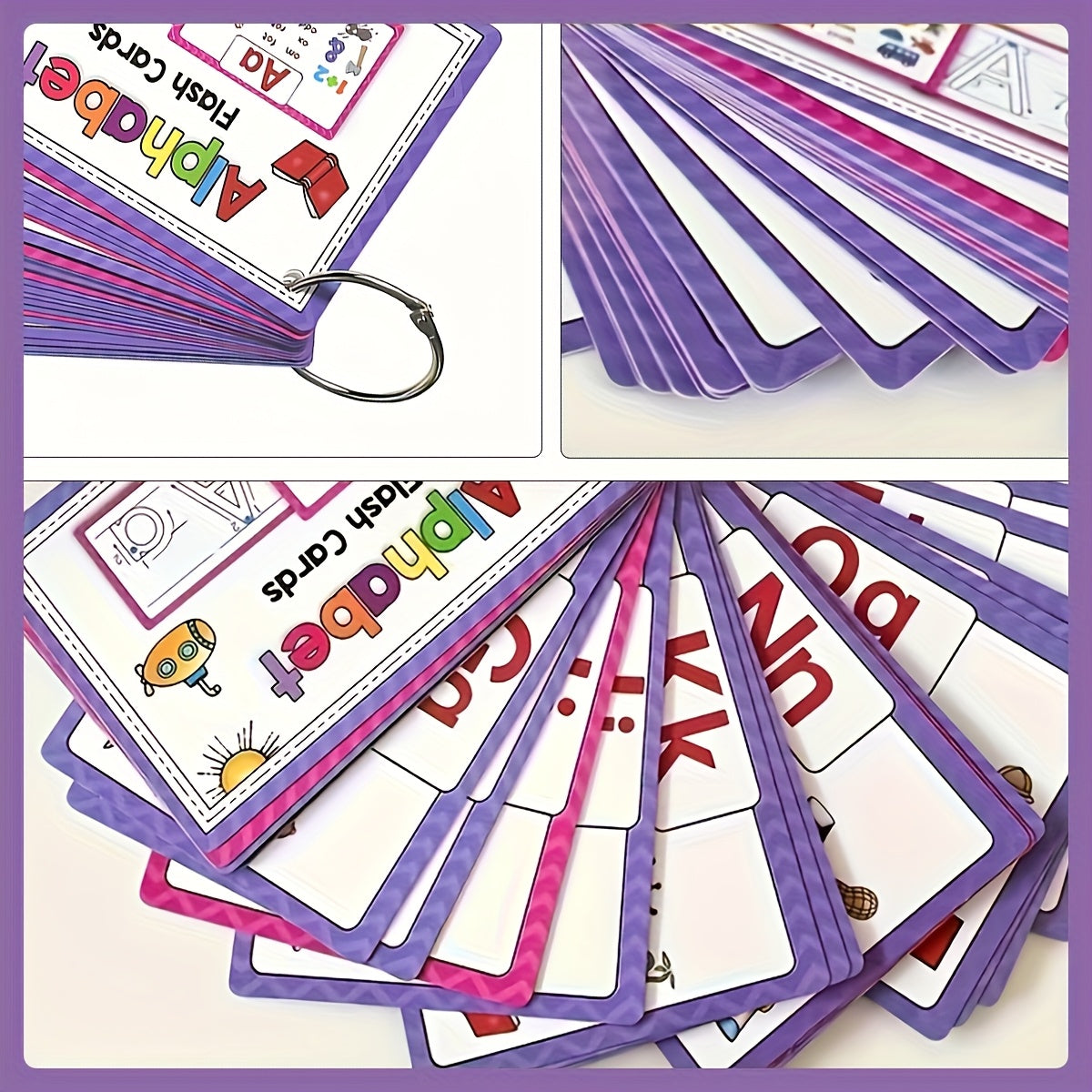 Alphabet Flash Cards Phonics Practice for Early Learning