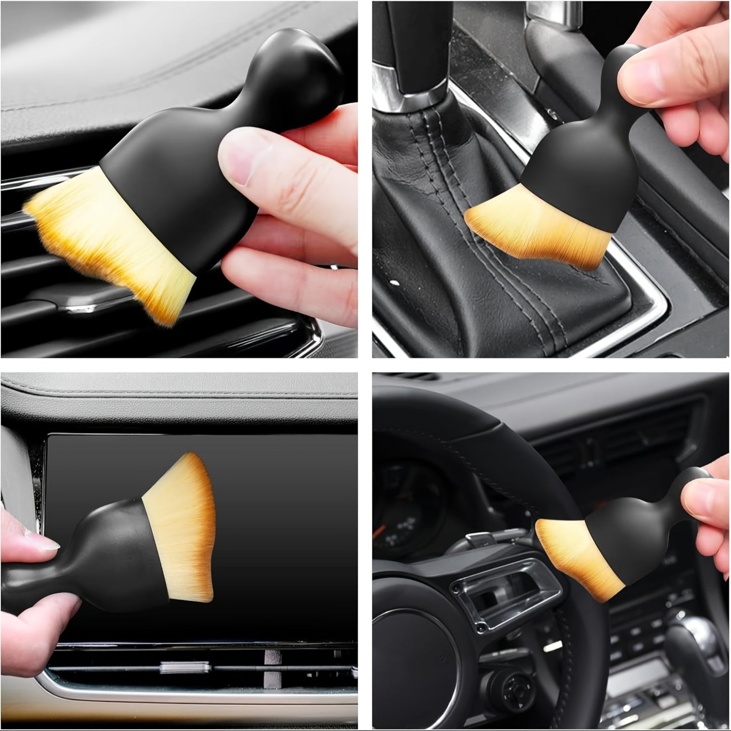 48 Inch Long Handle Car Wash Brush Kit with Microfiber Mop Heads