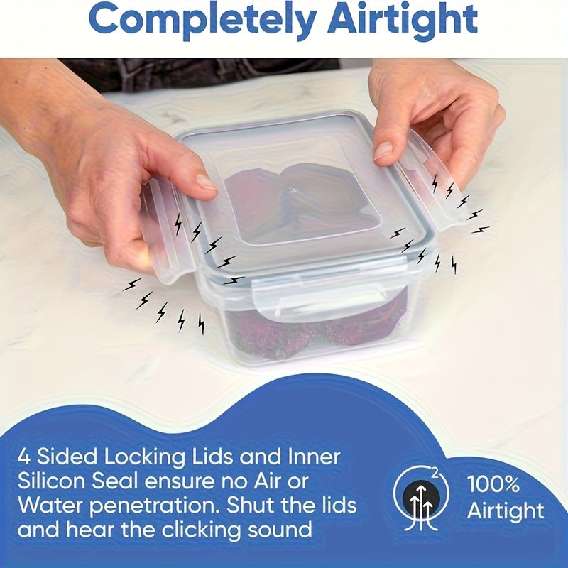 48pcs Airtight Food Storage Container Set with Easy Secure Lids