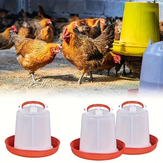 Two Sets Large 9.84 Inch Automatic Feeders And Waterers