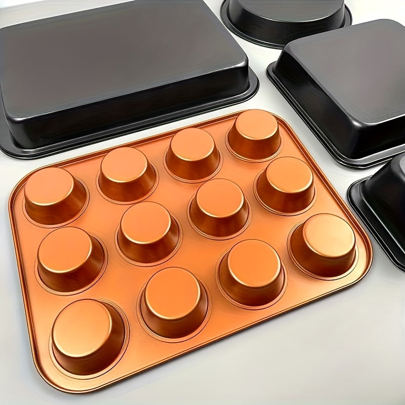 5-10 Pcs Nonstick Bakeware Set Round Pan Loaf Tins Premium