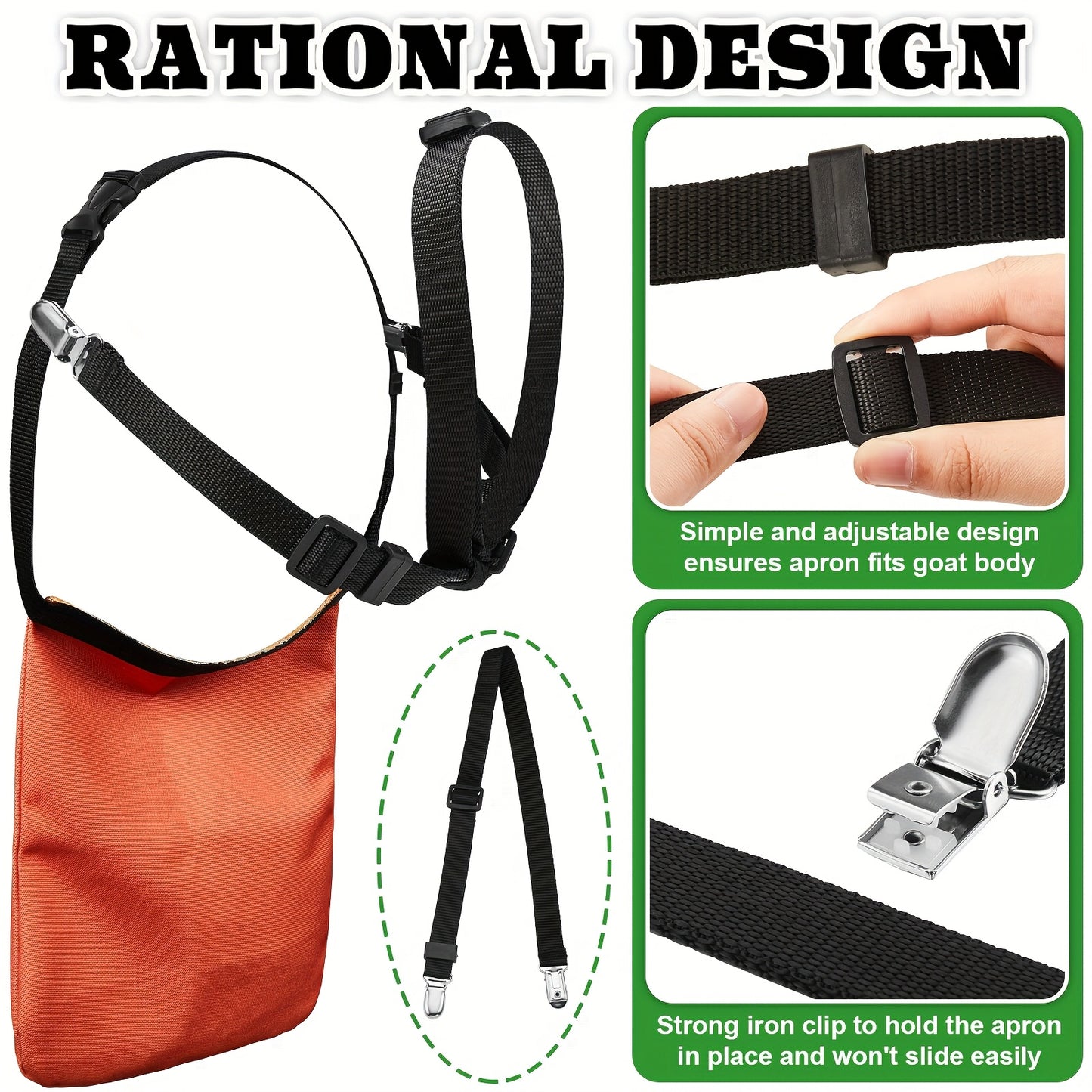 Anti-Breeding Goat and Sheep Apron with Adjustable Straps