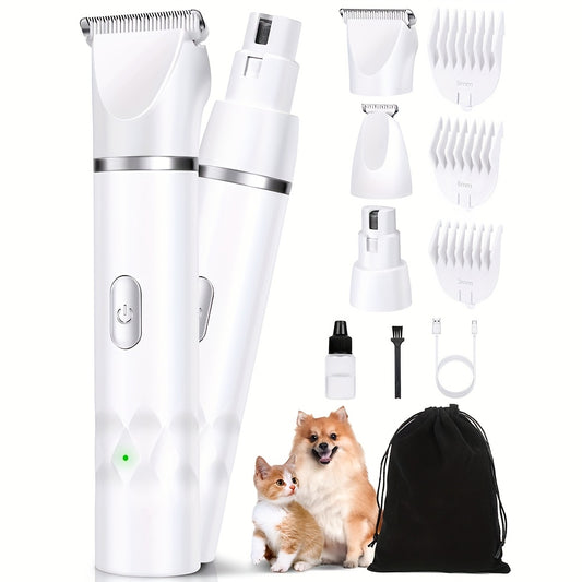 3 In 1 Rechargeable Dog Grooming Kit For Small Pets
