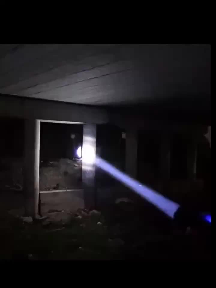 Rechargeable High Power LED Flashlights Zoomable Spotlight