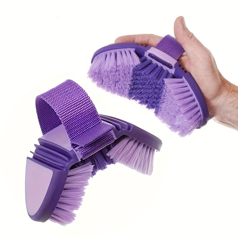 Versatile Soft Bristle Grooming Brush for Horses and Cows