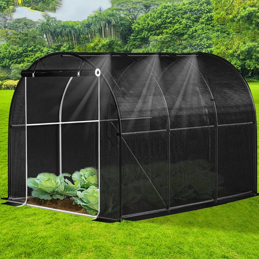 Walk In Tunnel Greenhouse With Integrated Watering System