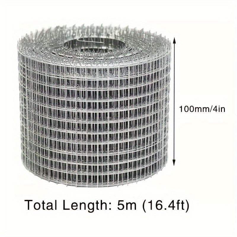 Galvanized Welded Wire Mesh Roll 4 Inch by 16.4 Foot