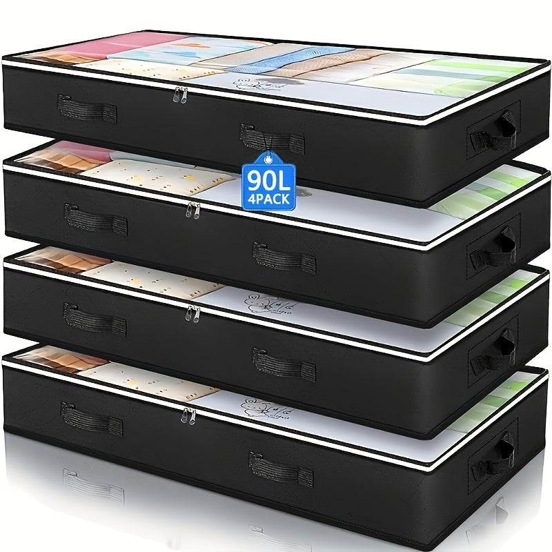 Extra Large Clothes Storage Bags Clear Window And Handles