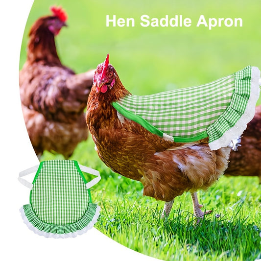 Plaid Chicken Saddles 4 Pack Soft Hen Aprons