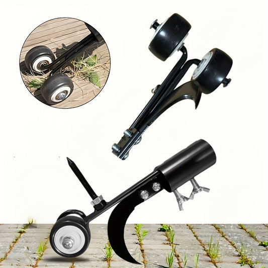 Heavy Duty Metal Garden Weeding Roller with Adjustable Handle